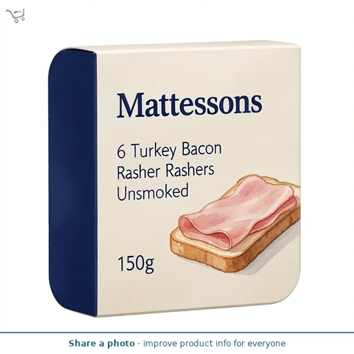 Mattessons Unsmoked Turkey Rashers x6 150g