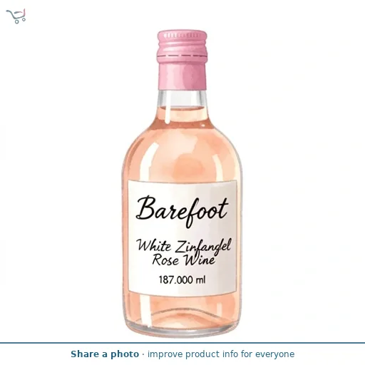 Barefoot White Zinfandel Rosé Wine 187ml