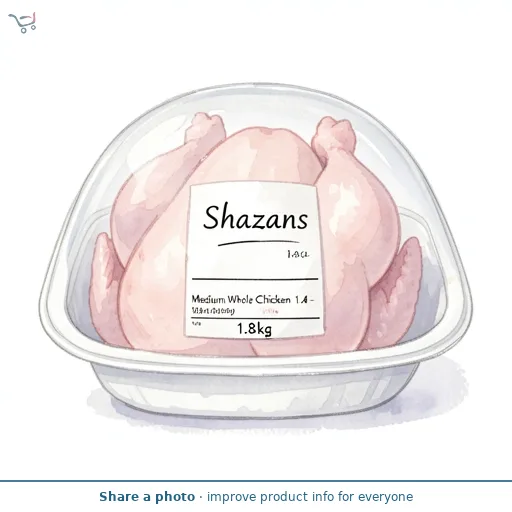 Shazans Medium Whole Chicken 1.4 - 1.8kg