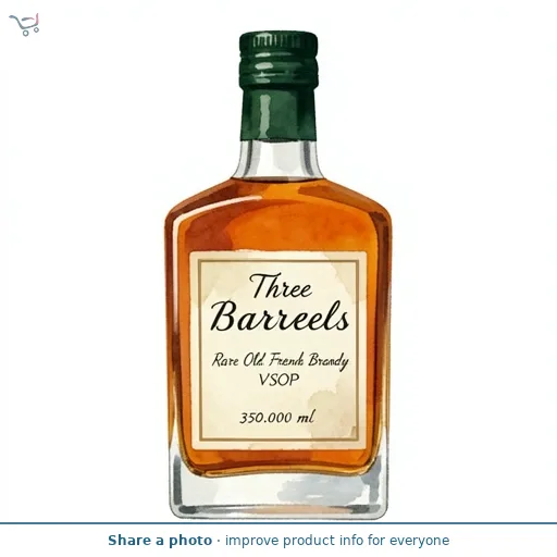 Three Barrels VSOP Brandy 35cl