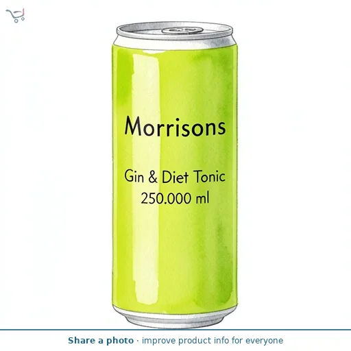 Morrisons Gin & Diet Tonic 250ml