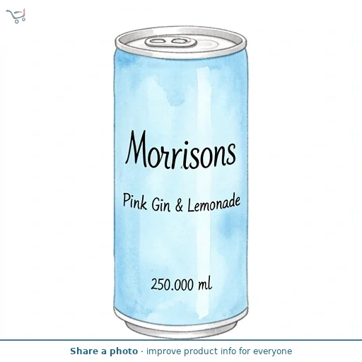 Morrisons Pink Gin & Lemonade 250ml