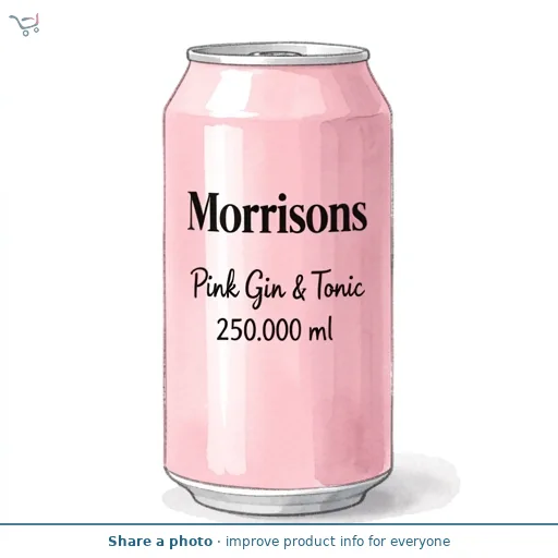 Morrisons Pink Gin & Tonic 250ml