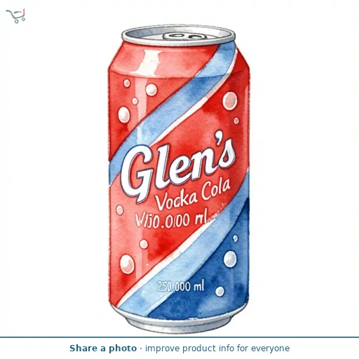 Glen's Vodka with Cola 250ml