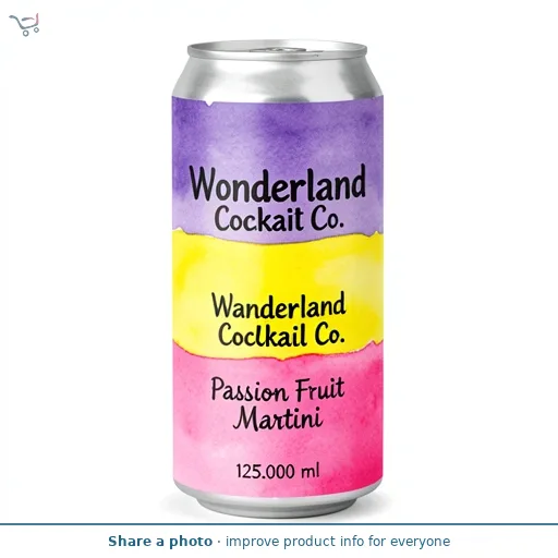 Brewdog Wonderland Cocktail Co. Passion Fruit Martini