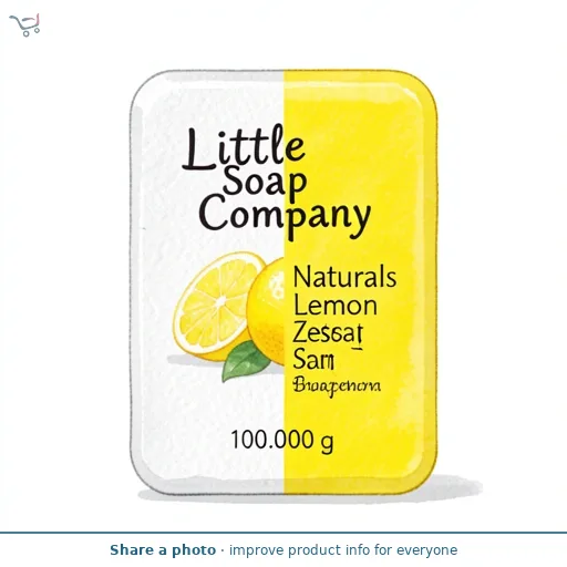 Little Soap Company Naturals Lemon Zest Soap Bar 