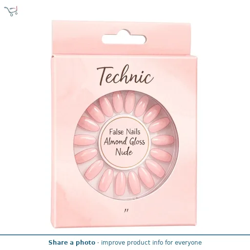 Technic False Nails Almond Gloss Nude