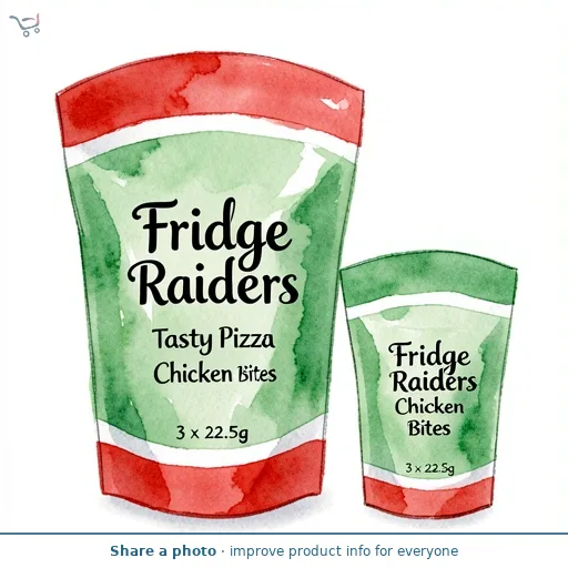 Fridge Raiders Tasty Pizza Chicken Bites 3 x 22.5g