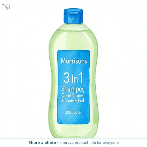 Morrisons 3 In 1 Shampoo, Conditioner & Shower Gel