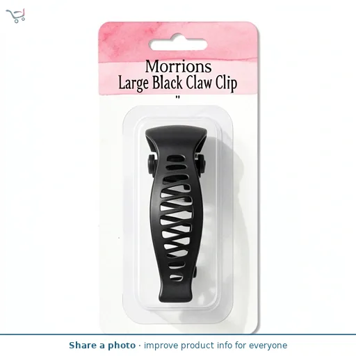 Morrisons Large Black Claw Clip