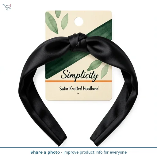 Simplicity Satin Knotted Headband