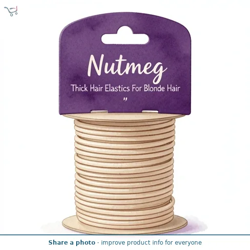 Nutmeg Thick Hair Elastics For Blonde Hair