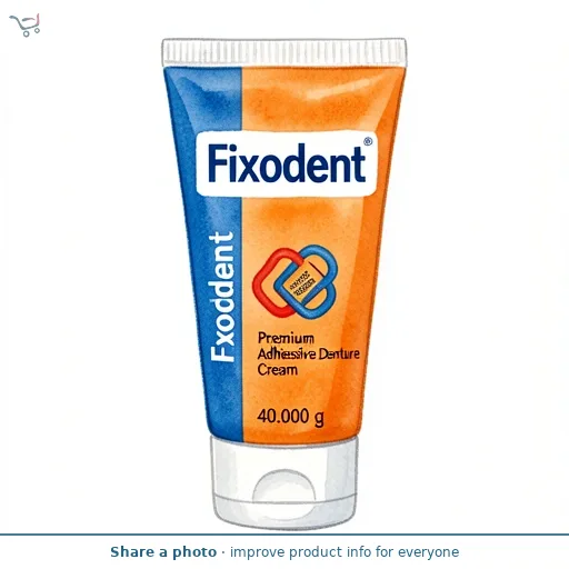 Fixodent Premium Adhesive Denture Cream 