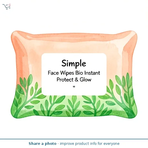 Simple Face Wipes Bio Instant Protect & Glow