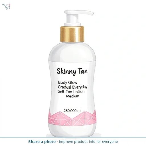 Skinny Tan Body Glow Gradual Everyday Self-Tan Lotion Medium 