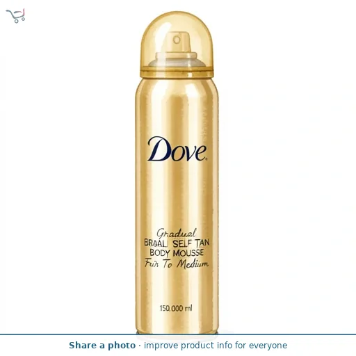 Dove Gradual Self Tan Body Mousse Fair To Medium 150ml