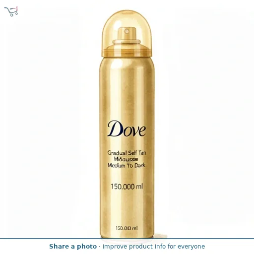 Dove Gradual Self Tan Mousse Medium To Dark 150ml