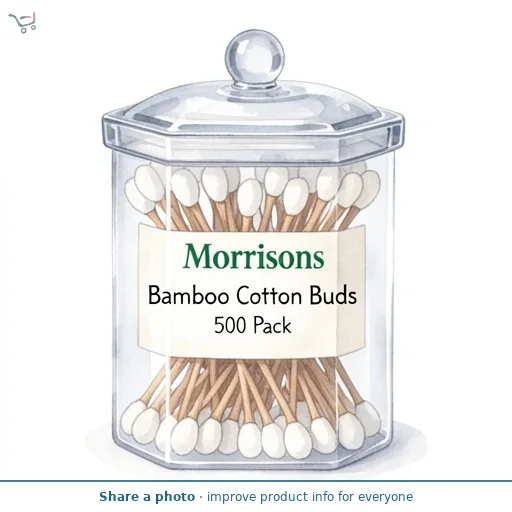 Morrisons Bamboo Cotton Buds 500 Pack
