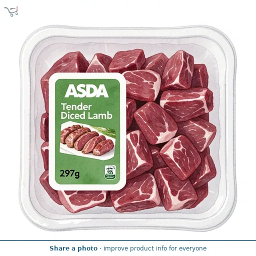 ASDA Tender Diced Lamb 297g