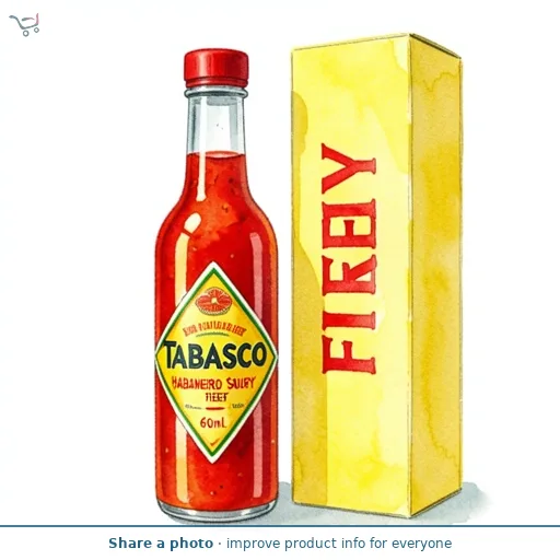 Tabasco Habanero Sauce Fiery 60ml