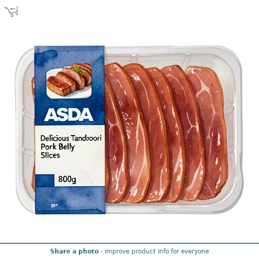 ASDA Delicious Tandoori Pork Belly Slices 800g