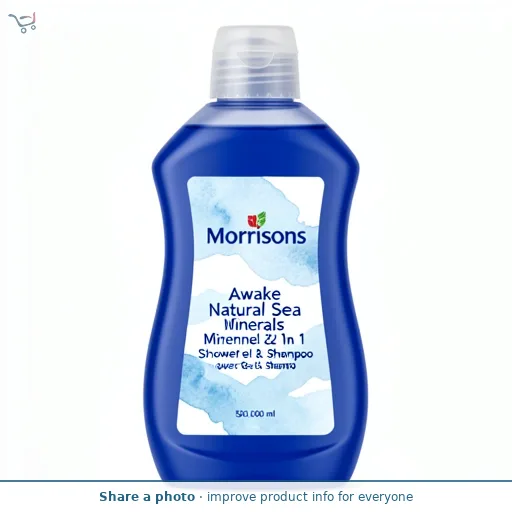 Morrisons Awake Natural Sea Minerals & Fennel 2 In 1 Shower Gel & Shampoo