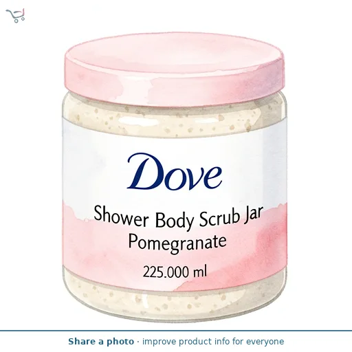 Dove Shower Body Scrub Jar Pomegranate 225ml