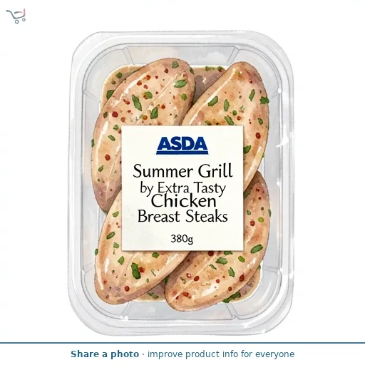 ASDA Summer Grill by  Extra Tasty Chicken Breast Steaks 380g