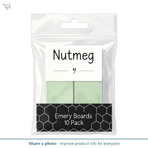 Nutmeg Emery Boards 10 Pack
