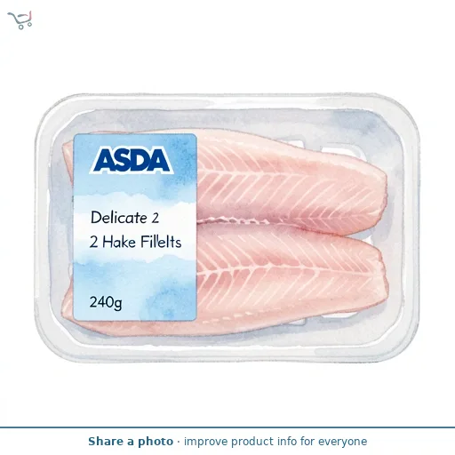 ASDA Delicate 2 Hake Fillets 240g
