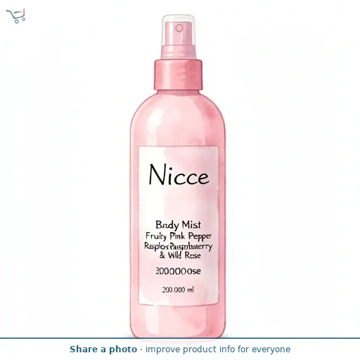 Nicce Body Mist Fruity Pink Pepper Raspberry & Wild Rose 
