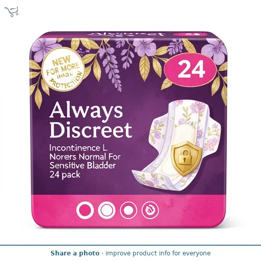 Always Discreet Incontinence Liners Normal For Sensitive Bladder 24 pack