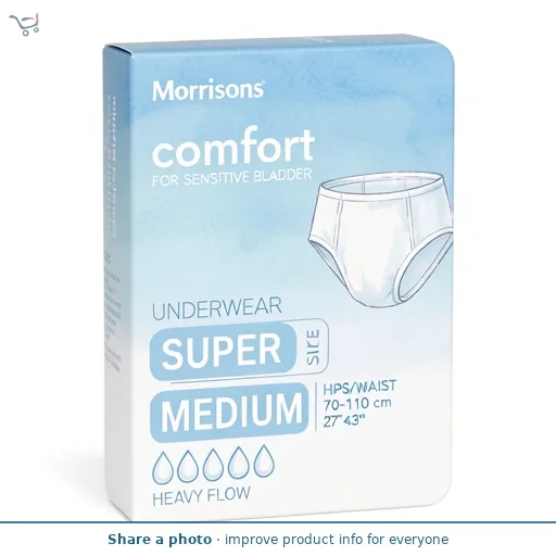 Morrisons Incontinence Comfort Pants Super Protection Medium