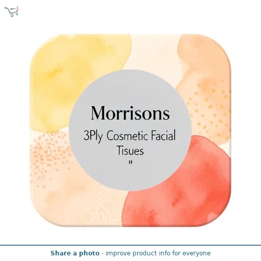 Morrisons 3Ply   Cosmetic Facial  Tissues 