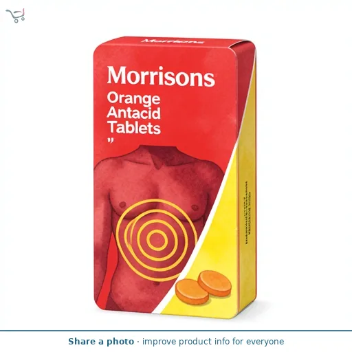 Morrisons Orange Antacid Tablets