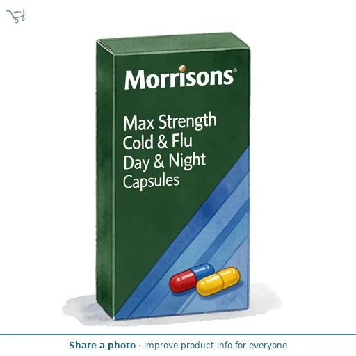 Morrisons Max Strength Cold & Flu Day & Night Capsules