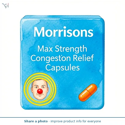 Morrisons Max Strength Congestion Relief Capsules