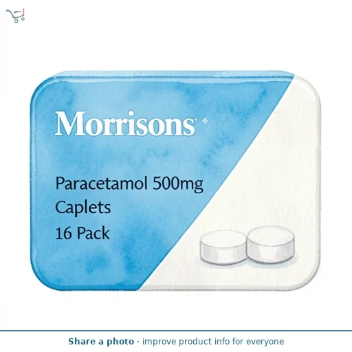 Morrisons Paracetamol 500mg Caplets 16 Pack