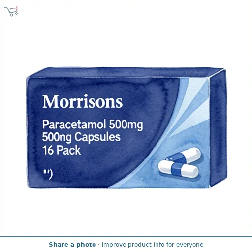 Morrisons Paracetamol 500mg Capsules 16 Pack