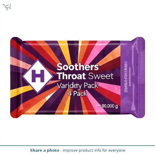Halls Soothers Throat Sweet Variety Pack 4 Pack