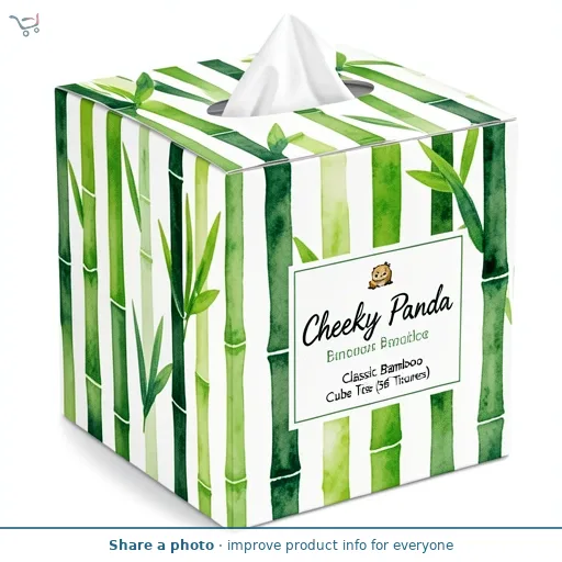 Cheeky Panda Classic Bamboo Cube Tissues (56 Tissues)