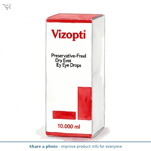 Vizopti Preservative-Free Dry Eyes Eye Drops 10ml