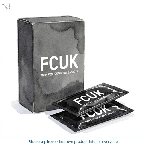 Fumbel Fcuk True Feel Condoms Black 