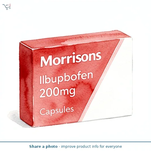 Morrisons Ibuprofen 200mg Capsules 