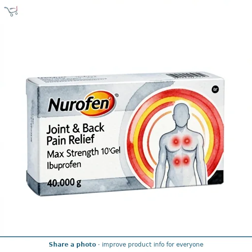 Nurofen Joint & Back Pain Relief Max Strength 10% Gel Ibuprofen