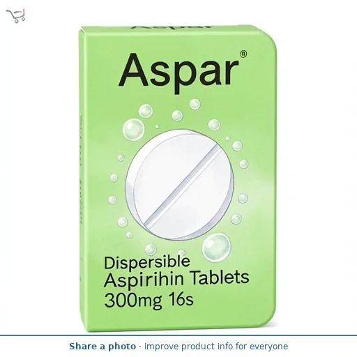 Aspar Dispersible Aspirin Tablets 300mg 16s