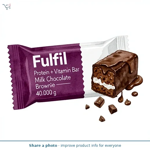 Fulfil Protein + Vitamin Bar Milk Chocolate Brownie 40g