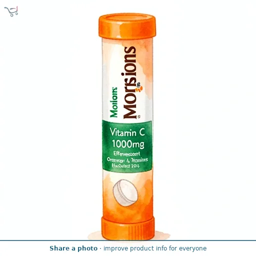 Morrisons Vitamin C 1000mg Effervescent Vitamins Orange Flavour 20s