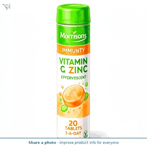 Morrisons Vitamin C & Zinc Effervescents Lemon & Lime Flavour 20s