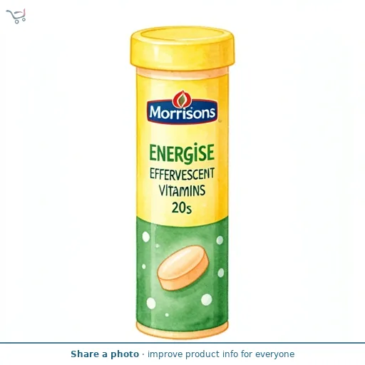 Morrisons Energise Effervescent Vitamins Mango Flavour 20s
